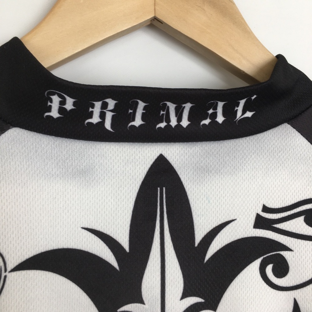 Primal Cycling Jersey Men’s 3/4 Zip Athletic Shirt Sz XL Tattoo Style Graphics - Picture 13 of 16